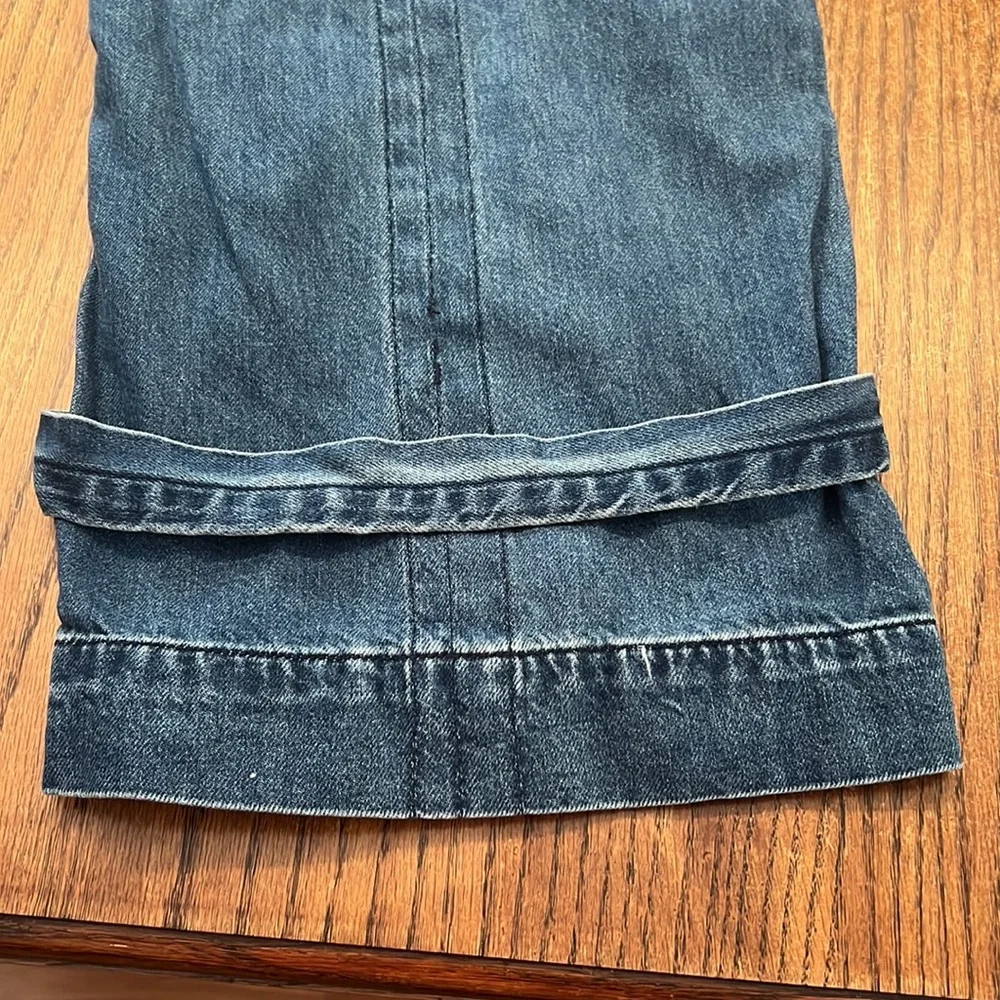 Boutique Cargo Style Jeans With Zippers Down Front Of Legs Size 13 - Picture 11 of 12
